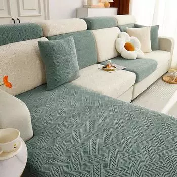 Чехол для дивана, нескользящий, против царапин, с узором «елочка», полностью покрытый, современный минималистичный универсальный чехол на сиденье дивана Four Seasons 60-80cm*65-90cm*5-20cm