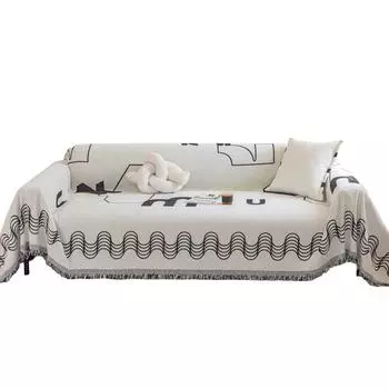 Чехол для дивана Nordic Oversized, устойчивый к царапинам от кошек, полотенце для дивана, универсальный для всех сезонов, высококачественный чехол для дивана из шенилла 180*130cm