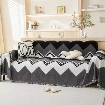 Чехол для дивана Nordic, ткань Four Seasons Universal Chenille High Sense All-Inclusive, чехол с защитой от царапин, полное покрывало, полотенце, одеяло 180*130cm