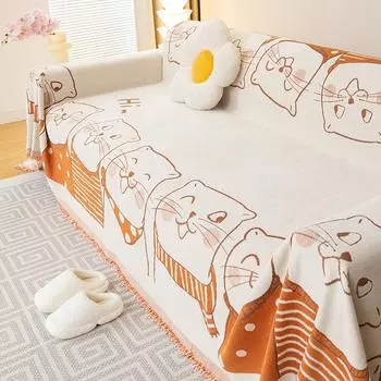 Чехол для дивана, новый противоскользящий, всеобъемлющий, утолщенный, диванное полотенце, всесезонный, универсальный, чехол для подушки, пылезащитное одеяло 180*130cm