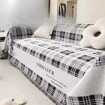 Чехол для дивана-полотенца, тканевый чехол для дивана, универсальный чехол против кошачьих царапин, полное покрытие, четырехсезонный универсальный коврик для дивана, подушка 180*130cm