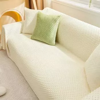 Чехол для дивана-полотенца, тканевый утолщенный плюшевый зимний чехол для диванной подушки, универсальное универсальное одеяло 180*130