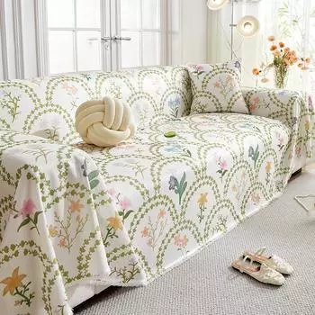 Чехол для дивана Полотенце Летний чехол для дивана Ткань Прохладный дышащий чехол для дивана Универсальная нескользящая подушка для дивана 180*130cm
