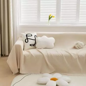 Чехол для дивана Полотенце Синель Антицарапающий Диван Подушка Универсальный Нескользящий Чехол Современный Минималистский Пылезащитный Чехол Ткань 130*180