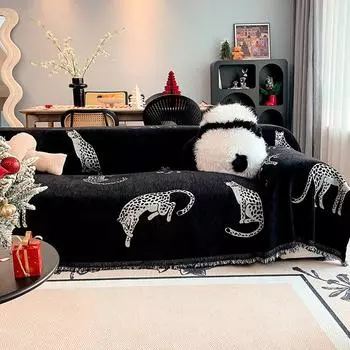 Чехол для дивана Полотенце Высококачественный нескользящий устойчивый к пятнам чехол для дивана Универсальный чехол Четыре сезона Универсальная пылевая салфетка 180*150cm