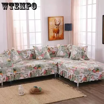 Чехол для дивана Приятный для кожи мягкий дышащий универсальный четырехсезонный универсальный нескользящий чехол для дивана 120*170cm