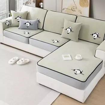 Чехол для дивана с эластичной резиной, всесезонный, универсальный, нескользящий, легкий, устойчивый к царапинам кошачий чехол для дивана 60*60 темно серый