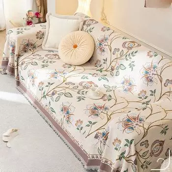 Чехол для дивана с французским принтом, ткань, подушка для дивана, универсальный чехол для дивана на четыре сезона, полотенце для дивана, одеяло с полным покрытием 180*130cm