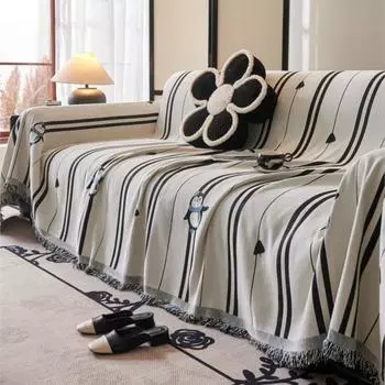 Чехол для дивана с изображением пингвина, коврик для дивана, регулируемое одеяло, диван для гостиной, современное покрывало для кемпинга, пикника 180x130cm