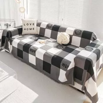 Чехол для дивана с изображением улыбающегося лица, коврик, пледы для гостиной, парное положение, современное водонепроницаемое одеяло для пикника и кемпинга 180x130