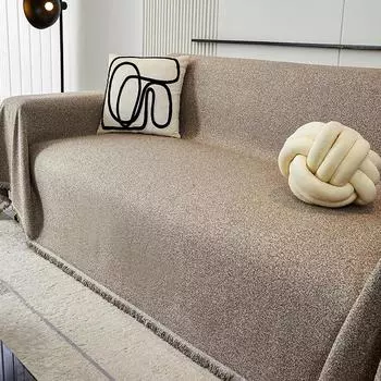 Чехол для дивана с кисточками и пылезащитной отделкой для гостиной, чехол для трехместного дивана для гостиной, чехол для дивана-реклайнера для гостиной 180x130cm