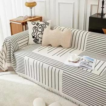 Чехол для дивана с кисточками, универсальное полотенце для дивана, пылезащитный чехол для диванной подушки, чехол для защиты от царапин от кошек, одеяло для дивана, ковер 180x130cm