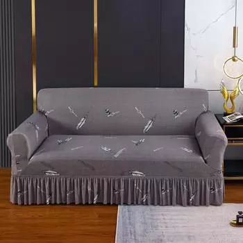 Чехол для дивана с полным покрытием Four Seasons Printing Skirt Sofa Cover Universal All-Inclusive Elastic Sofa Cover Пылезащитный чехол 90-140