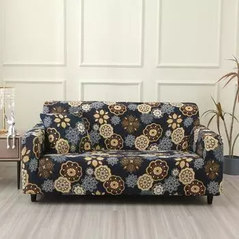 Чехол для дивана с принтом, эластичный чехол для дивана, чехлы для диванов и кушеток, моющийся чехол для мебели, защита для домашних животных и детей 1pc1-seat 90-140cm