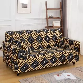 Чехол для дивана с принтом для гостиной, чехлы для дивана, хлопковый эластичный чехол для дивана, чехол для дивана, полотенце, защита для стула, 1 шт. Small(90-140cm)1pc