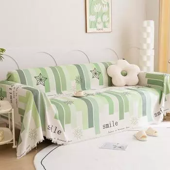 Чехол для дивана с принтом, универсальный чехол Four Seasons, универсальный нескользящий коврик, полотенце, полностью покрытое одеяло 90*90cm