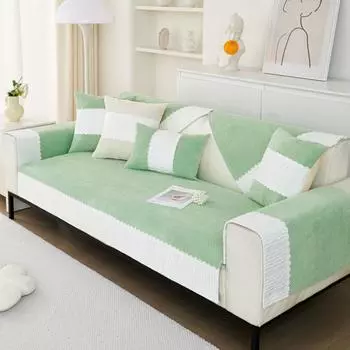 Чехол для дивана с противоскользящим покрытием для гостиной, летний скандинавский вельветовый однотонный чехол для диванной подушки, чехол Funda 70X70