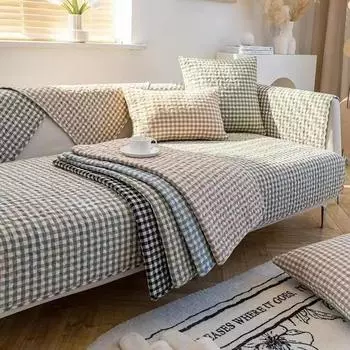 Чехол для дивана с противоскользящим покрытием для гостиной, защита мебели, летний хлопковый чехол для диванной подушки с принтом Pladi Funda Cojin 70X70