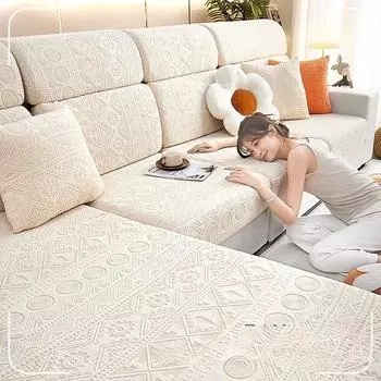 Чехол для дивана с защитой от царапин, универсальный чехол, всесезонный, универсальная нескользящая подушка для дивана без измерения, эластичный диван... 50-65cm*50-65cm*5- 20cm