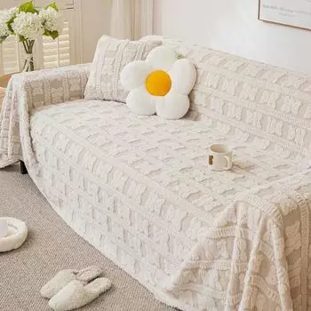 Чехол для дивана с защитой от царапин, ткань, полотенце, универсальный нескользящий чехол для дивана на четыре сезона, универсальное одеяло для дивана, полное покрытие 180*130cm