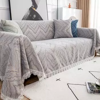 Чехол для дивана с защитой от царапин, все включено, летний европейский диван, подушка, нескользящая, трехместный, всесезонный, универсальный, полотенце для дивана 180*150cm