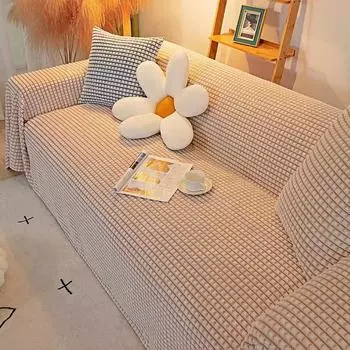 Чехол для дивана с защитой от царапин от кошек Four Seasons, полный комплект, чехол, ткань, полный комплект, универсальное полотенце для дивана, подушка для дивана 100*120 синий