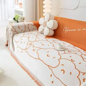 Чехол для дивана с защитой от царапин, эластичный чехол для дивана, универсальная подушка Four Seasons, чехол для дивана с рисунком из мультфильма 180X130