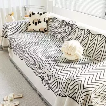 Чехол для дивана с защитой от царапин из шенилла Cartoon Simple, универсальный чехол для дивана Advanced Sense All-Inclusive, универсальный чехол для дивана 180*130cm