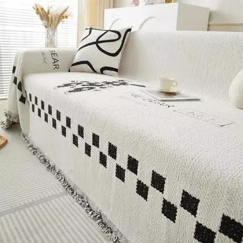 Чехол для дивана с защитой от царапин, стильная подушка для дивана, универсальный универсальный чехол, полотенце, полуплюшевый диван, полностью покрытое одеяло 180X130
