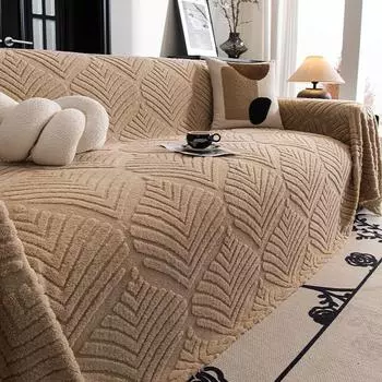 Чехол для дивана Sherpa Camping Picnic Sofa Cover Funda Sofa Living Room Jacquard Thick warm Sofa Mat Throw Autumn Winter 180x90