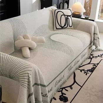 Чехол для дивана Simplicity из шенилла, полотенце для дивана, универсальный чехол для дивана с защитой от царапин для гостиной на 1/2/3/4 места 180x130cm1pcs серый