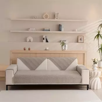 Чехол для дивана Snow Neil, Four Seasons Universal с противоскользящим дизайном, новая кристальная бархатная ткань, защищает от царапин кошек 70*70