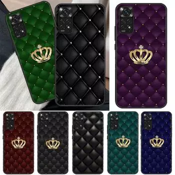 Чехол для дивана со стеганой текстурой и рисунком Короны для Xiaomi Redmi Note 11 Pro 8 9 11S 10S 9S Note 10 Pro, чехол для Redmi 10 10C 9A 9C Redmi 10