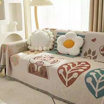 Чехол для дивана, ткань для всех сезонов, универсальная подушка, универсальный чехол для дивана, синель, современный простой противоскользящий утолщенный чехол для гостиной 180*130cm