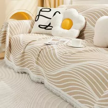 Чехол для дивана, ткань синель, Ins, стиль, скандинавский пылезащитный чехол для дивана, против царапин, универсальное универсальное полотенце для дивана Four Seasons 180*130cm