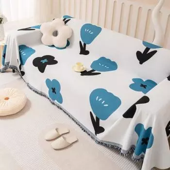 Чехол для дивана Tulip, коврик, регулируемый диван, плед для гостиной, позиция для пары, современный плед для кемпинга, пикника, плед 180x130