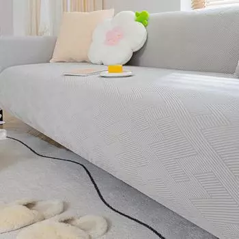 Чехол для дивана, универсальный чехол, однотонный, простой стиль, пылезащитный чехол для дивана в гостиную, эластичный, ленивый чехол для дивана 90—140cm