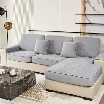 Чехол для дивана Универсальный универсальный чехол Four Seasons Универсальный шезлонг Кожаный диван-подушка Нескользящие чехлы на спинку 60*60cm