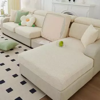 Чехол для дивана, универсальный универсальный чехол, новый простой эластичный чехол для дивана из синели, защитный чехол для дивана с защитой от кошачьих царапин S