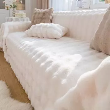 Чехол для дивана, утолщенное теплое нецарапающееся полотенце для дивана, зимний плюшевый чехол для дивана, универсальное одеяло для дивана 180*90