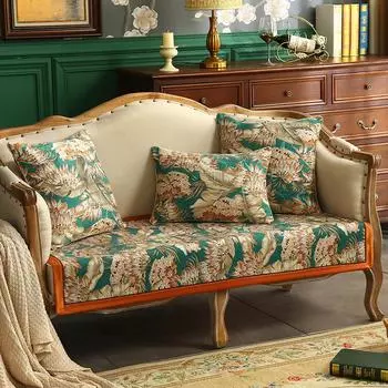 Чехол для дивана в американском стиле в стиле ретро, роскошная жаккардовая подушка для дивана, универсальный декор для гостиной, комбинированный тип чехла 60x60
