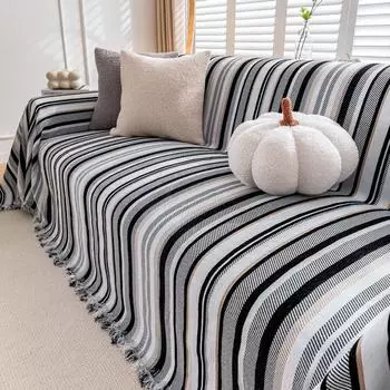 Чехол для дивана в кремовом стиле, универсальная подушка для дивана Four Seasons, полностью покрытая подлокотником, полотенце, нескользящая подушка для сиденья с защитой от царапин 180X130