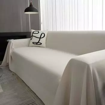 Чехол для дивана в японском стиле из шенилла в кремовом стиле, скандинавское одеяло, чехол для дивана, полотенце, подушка, чехол для дивана в стиле Ins 180X130