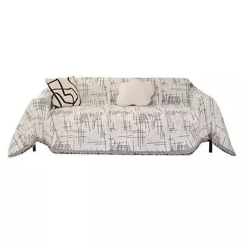 Чехол для дивана в скандинавском минималистском стиле, универсальный для всех сезонов, полное покрытие, высококачественный чехол для дивана из шенилла Ins, все включено 180*130cm