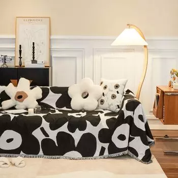 Чехол для дивана в скандинавском стиле, чехол для дивана, полотенце для дивана SUNFLOWER, покрывало для дивана, повседневное одеяло для пикника 130*180