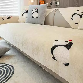 Чехол для дивана в скандинавском стиле, наволочка, диванное полотенце Shanier, нескользящий чехол для дивана с вышивкой, пылезащитный для домашнего использования 70X70cm 1pcs