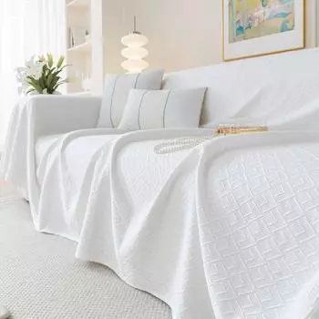 Чехол для дивана в скандинавском стиле, плед для гостиной, современный однотонный прохладный шелк для кемпинга, пикника, плед 180x130