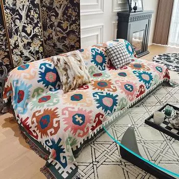Чехол для дивана в скандинавском стиле, полотенце, простая цельная подушка для дивана, чехол, универсальный чехол для дивана Four Seasons, устойчивый к царапинам 90x180