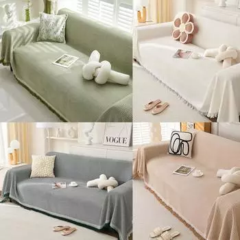 Чехол для дивана в скандинавском стиле, универсальный, на все четыре сезона, чехол для диванной подушки, полностью защитное полотенце для домашнего декора, чехлы для дивана 90x180cm