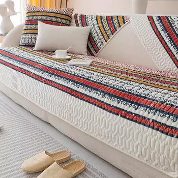 Чехол для дивана в стиле бохо для гостиной, нескользящий бархатный диван, универсальные чехлы для дивана, подлокотники, спинки, полотенце для дома 1pc 45x45 pillowcase